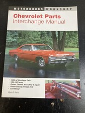 Chevy Chevrolet Camaro Chevelle Parts Interchange Manual 1959 Thru 70 FREE POST