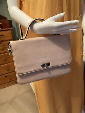 Osprey Aubrey Satchel Grab/Cross Body Bag In Nude/Pink Gen Pebbled Leather -VGC