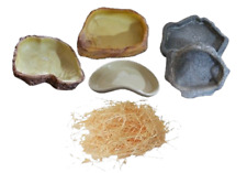 Corner Water Dish Vivarium Snake Lizard Food Bowl Terrarium Reptile