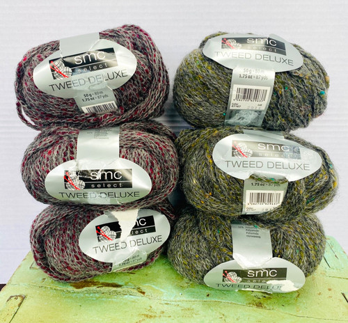 Tweed deluxe yarn smc six - smc,
