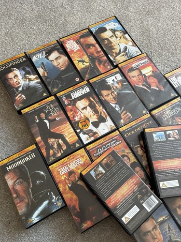 James bond vhs collection - james,