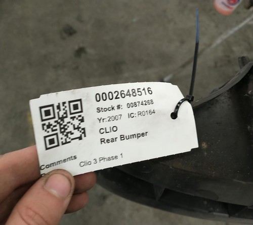 2007 renault clio rear bumper - ,