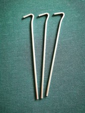 3 Long Tent Pegs for Quechua 2 Seconds Shelter Tent Camping Beach Approx 23cm