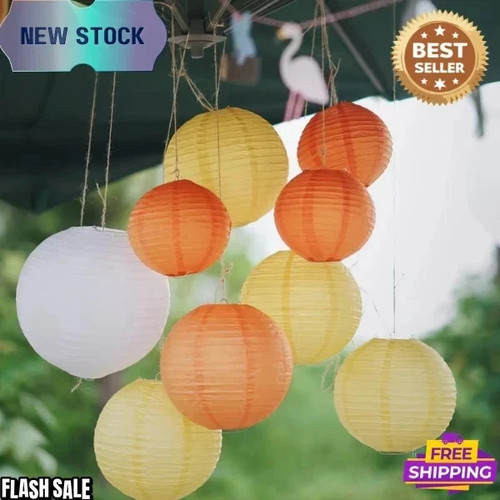 30cm white paper lampshade - paper,