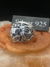 Chunky Silver Clown And Skull
