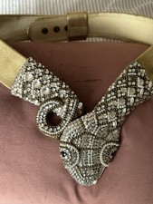 Vintage rhinestone snake belt Henrkys bijoux