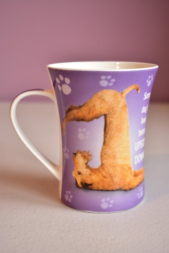 Airedale terrier yoga dogs - airedale, mug