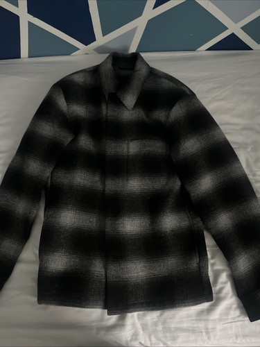 Uniqlo grey check - grey, fleece
