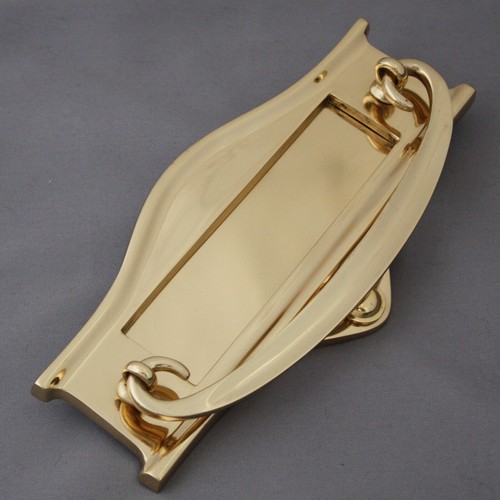 Art nouveau brass letterbox - art,