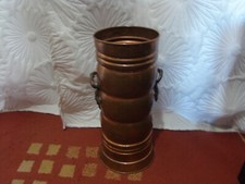 Vintage Copper & Brass Hall Stick Umbrella Stand Storage Container