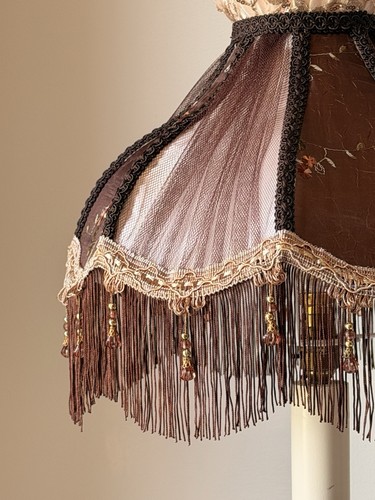 Handmade cream and brown - cream,
