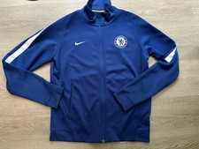 Chelsea FC Nike Men’s Blue Tracksuit Track Top Anthem Jacket Size Medium - VGC
