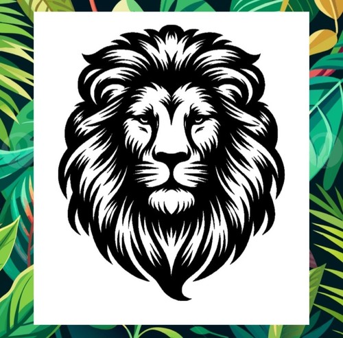 Majestic lion sillhouette - majestic, lion,