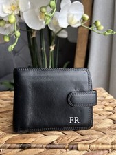 Visconti Wallet Double Fold  – Black Leather