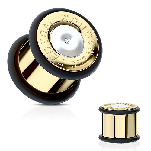 Magnum bullet gold - gold, 316l