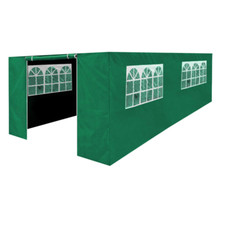 Dellonda DG156 Premium Gazebo Marquee Side Doors Windows Panel 3 x 6m Green