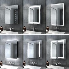 Bathroom LED Mirror Cabinet with Illuminated Lights Shelf Storage Cupboard IP44