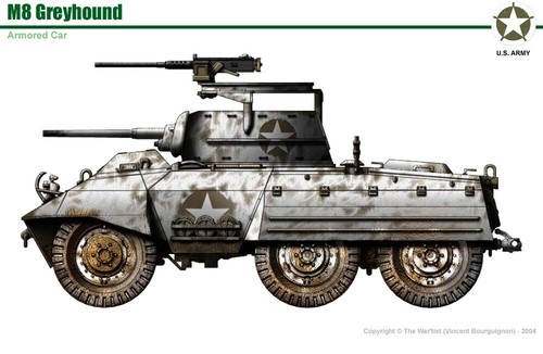 Ww2 american m8 greyhound - ww2,