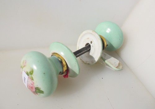 Vintage ceramic door handles - vintage,
