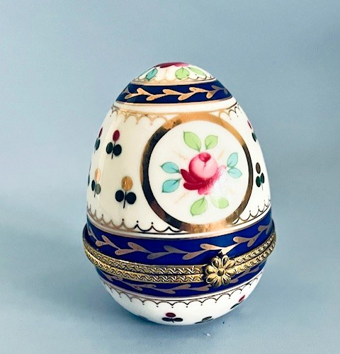 Porcelain egg shaped - egg, trinket