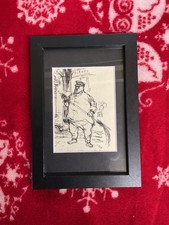Scarce Vintage ronald searle Art print FRAMED , PARIS THEMED