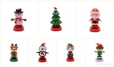 Christmas Bobble Head Solar Powered Decoration - Santa / Snowman / Elf / Cat/Dog