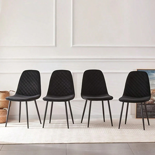 Modern velvet dining chairs - modern,
