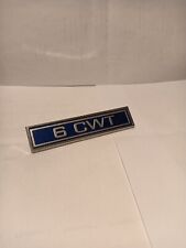 FORD ESCORT MK1 VAN CAMPER 6 CWT BADGE NEW OLD STOCK ORIGINAL J.FRAY NOT REPRO