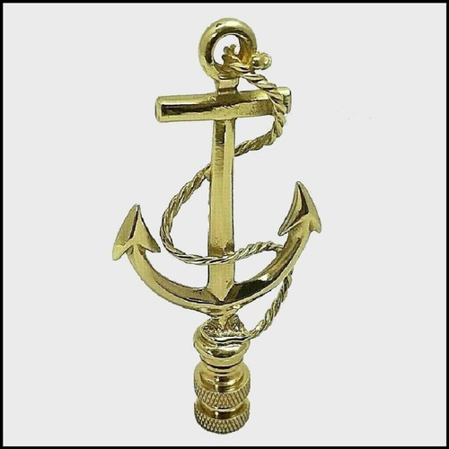 Brass boat ships anchor - ,