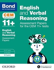 Bond 11+ English and Verbal Reasoning Assessment Papers for the CEM 11+ tests: