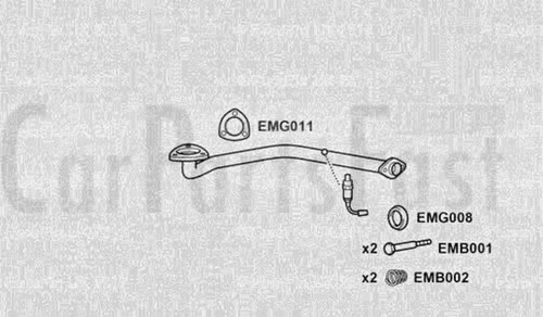 Exhaust front pipe vauxhall - pipe,