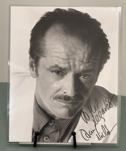 Jack nicholson signed - jack, b&w