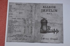 Allbon javelin model - allbon, aircraft