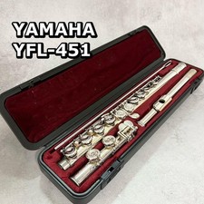 YAMAHA YFL-451 Flute Silver Professional model Excellent w/Unused Case - Fast!!