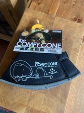 The Comfy Cone for Dog/Cat Black Padded Small 14cm
