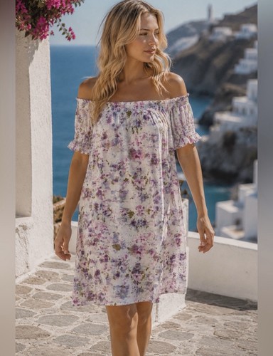 Crew smocked neck - neck, puff