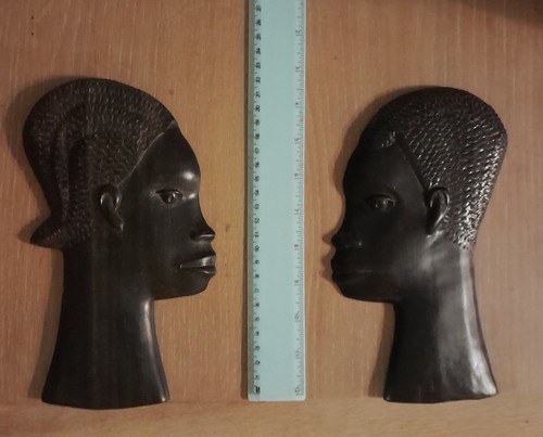 Vintage hand carved wooden - carved,