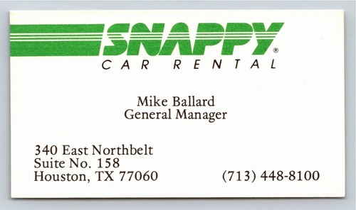 Snappy car rental mike - car, ballard