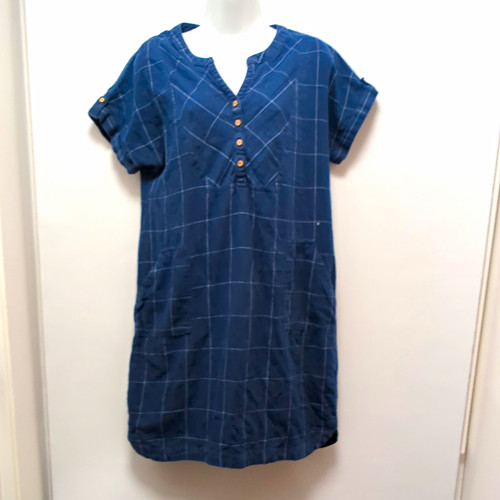 Mantaray blue check shift - blue,