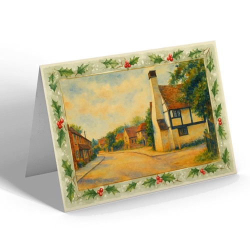 Xmas notelet well - notelet, end