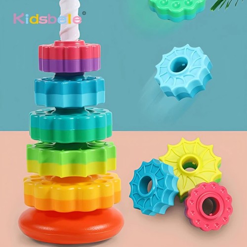 Baby rainbow tower spinning - rainbow,