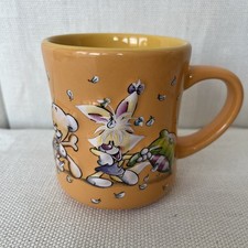 Pimboli Mug Cup Diddl Diddlina 3D Embossed Collectable Orange Rabbit Bear