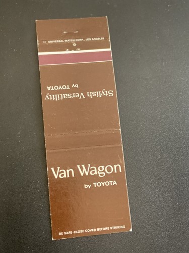 Matchbook cover van wagon - van, by