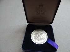 Obsolete British Bedfordshire Police 150 Anniversary 21/3/90 Medallion Box  EA