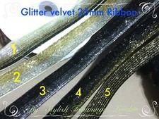 Sparkly Glitter Velvet Ribbon