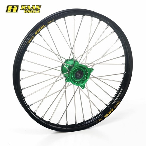 Haan front wheel - front, black/green