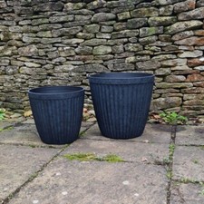 Garden Pots Outdoors – Textured Garden Pot for Patios & Outdoor Spaces