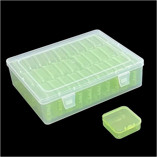 Piece green plastic storage - 31,