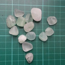 Auction Green Fluorite Crystal Gemstone Tumblestones 50g