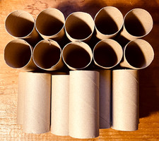 10x Empty Toilet Roll